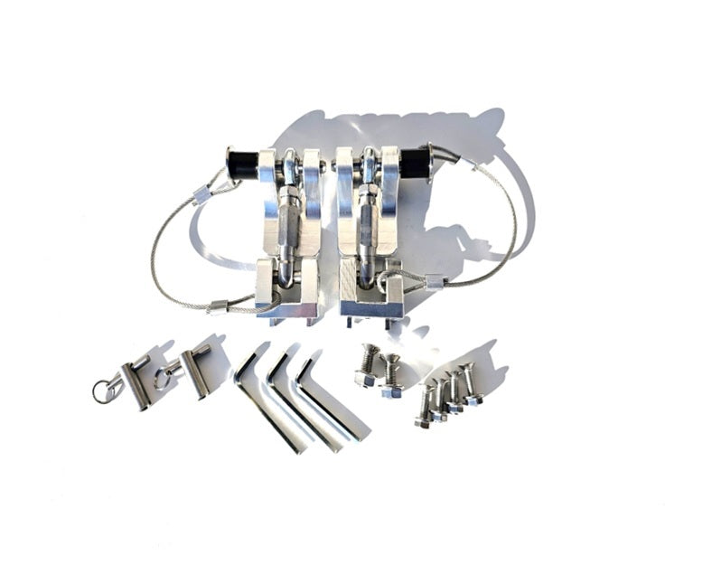 Jeep Wrangler TJ/LJ Billet Aluminum Locking Hood Latch Kit